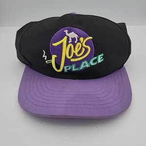 Vintage Camel Cigarettes Hat Cap Snap Back‎ Black Joes Place Black Purple